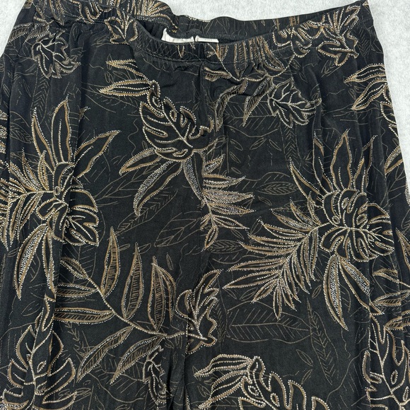 2pc Chico's Travelers Outfit Open Front Cardigan Patterned Crop Pants 3 XL 16 - Picture 9 of 15